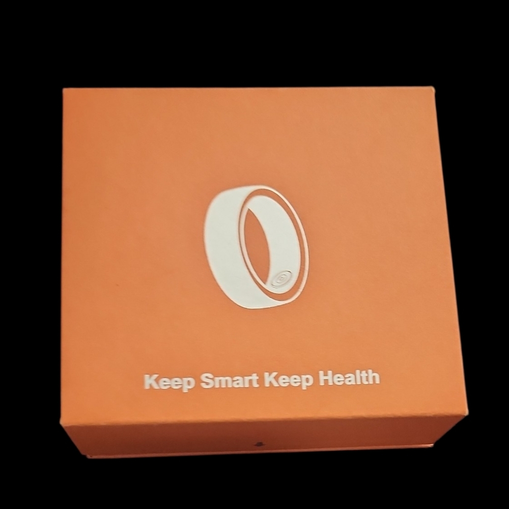 Unisex Black Smart Ring  Size 11 . Monitors Health, Fitness , Sleep , And More!